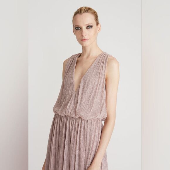 NWT Halston Adler Shimmer Jersey Gown SZ 4 - Picture 8 of 16